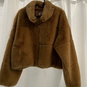 Faux fur jacket